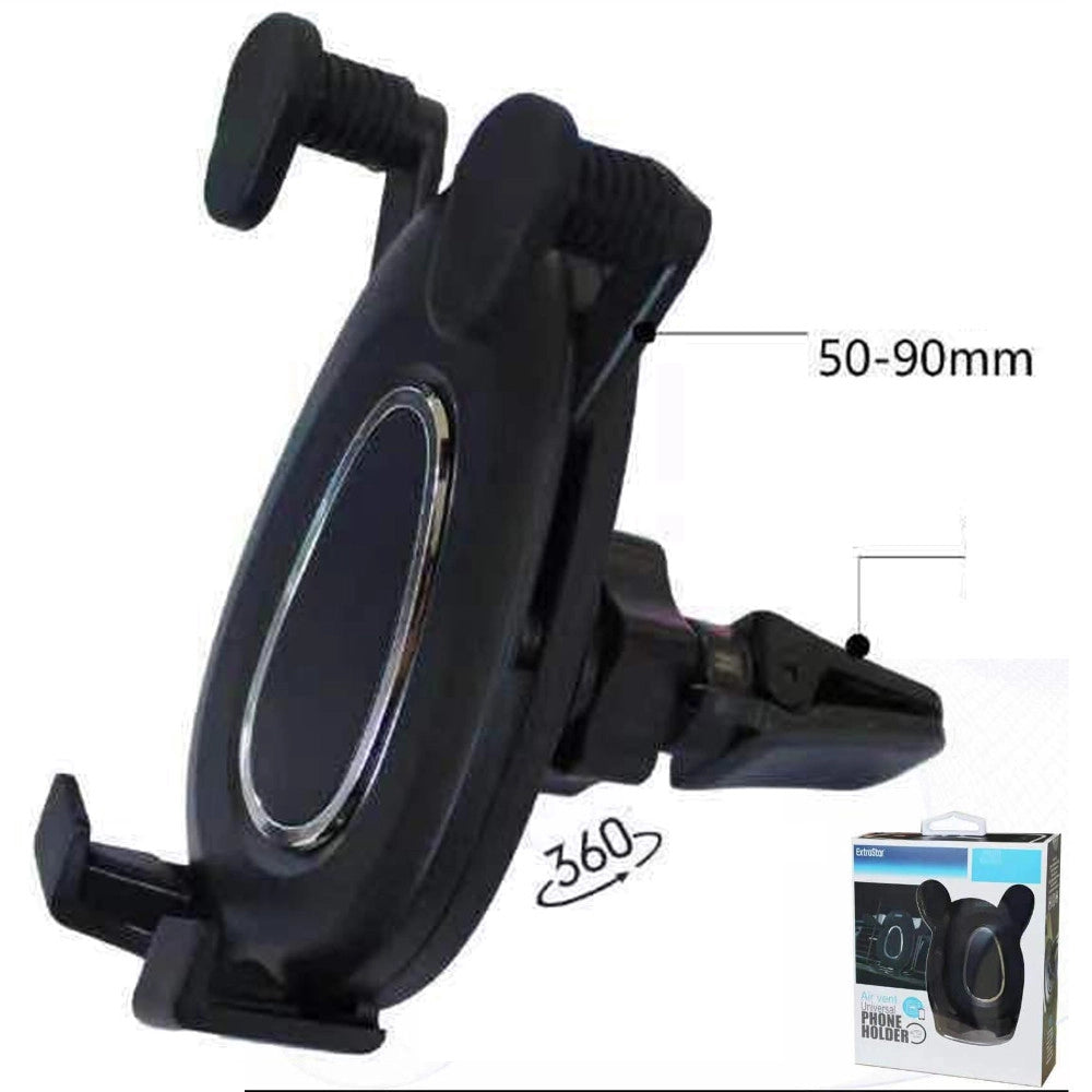 Trade Shop - Supporto Cellulare Auto Per Cruscotto Parabrezza Con Clip Portacellulare 360° -