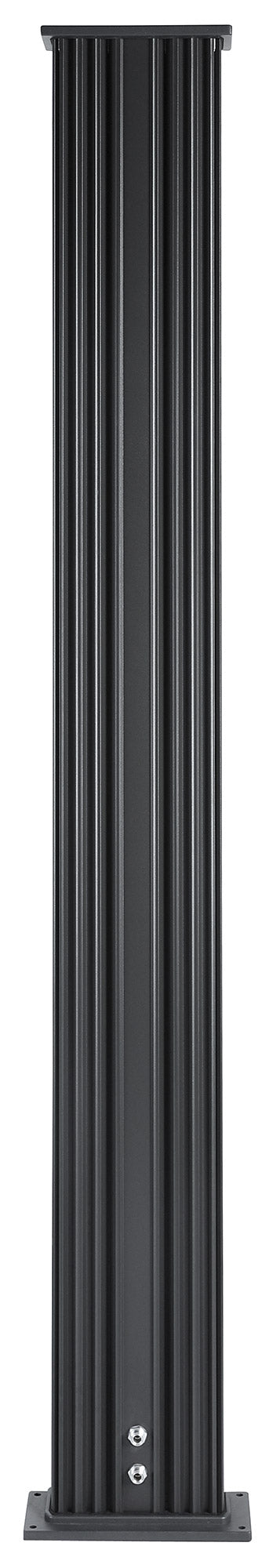 Doccia Solare Ibrida da Giardino 40L Miscelatore e Doccetta Lavapiedi Antracite/Alluminio