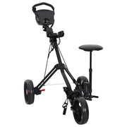 Carrello da golf con sedile Nero 95 x 69 x 114 cm Ferro 42033588