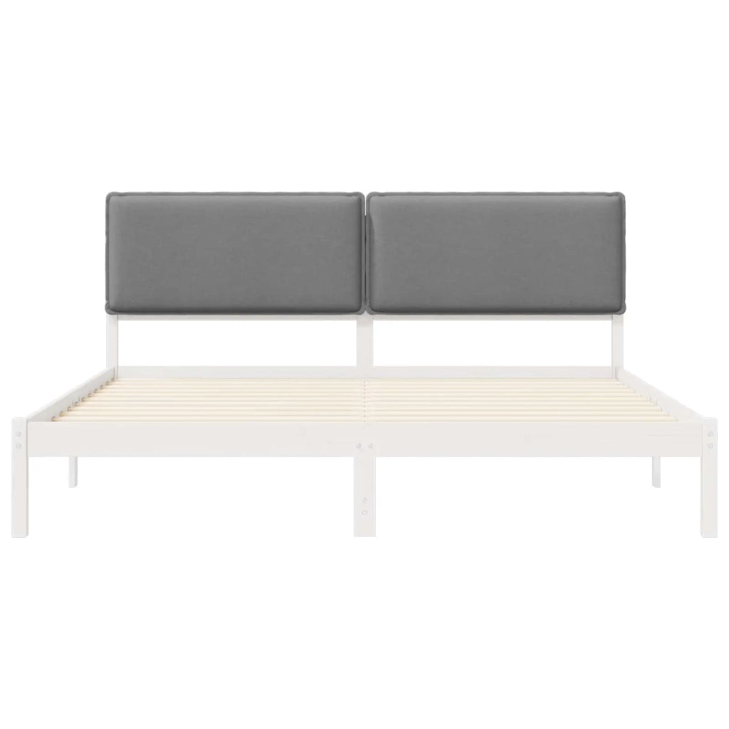 Letto con Testiera Rivestita Grigio chiaro 180 x 200 cm 877823