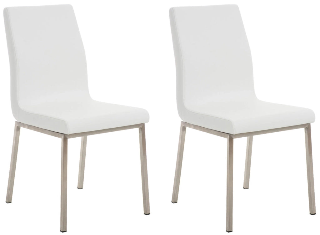 Set di 2 sedie da pranzo Colmar bianco