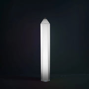 Piantana Moderna Pin Pen Polilux ® Bianco Con Punta Nera Nero 2 Luci E27