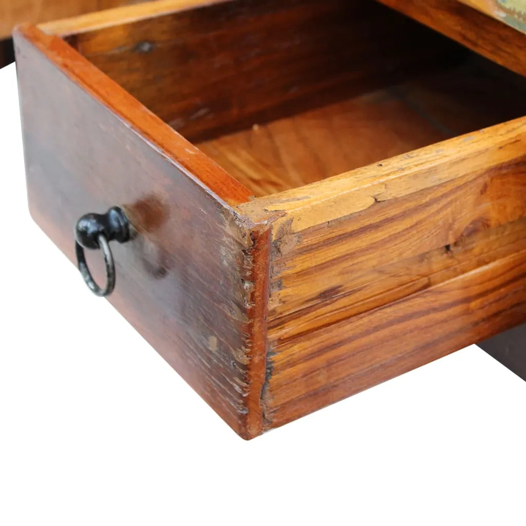 Tavolino da Caff¨¨-Tavolino da soggiorno-Tavolino da Salotto con Cassetti in Legno Recuperato 90x45x35 cm