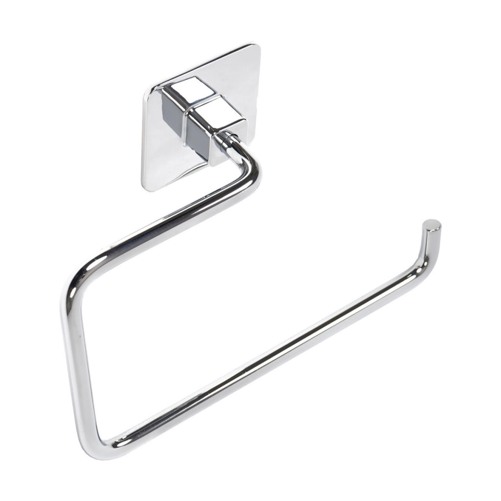 PORTA ASCIUGAMANI AD ANELLO MOD. COLD WIND- Cromo cm 18 x h.12 x 7- METAF- pezzi 1