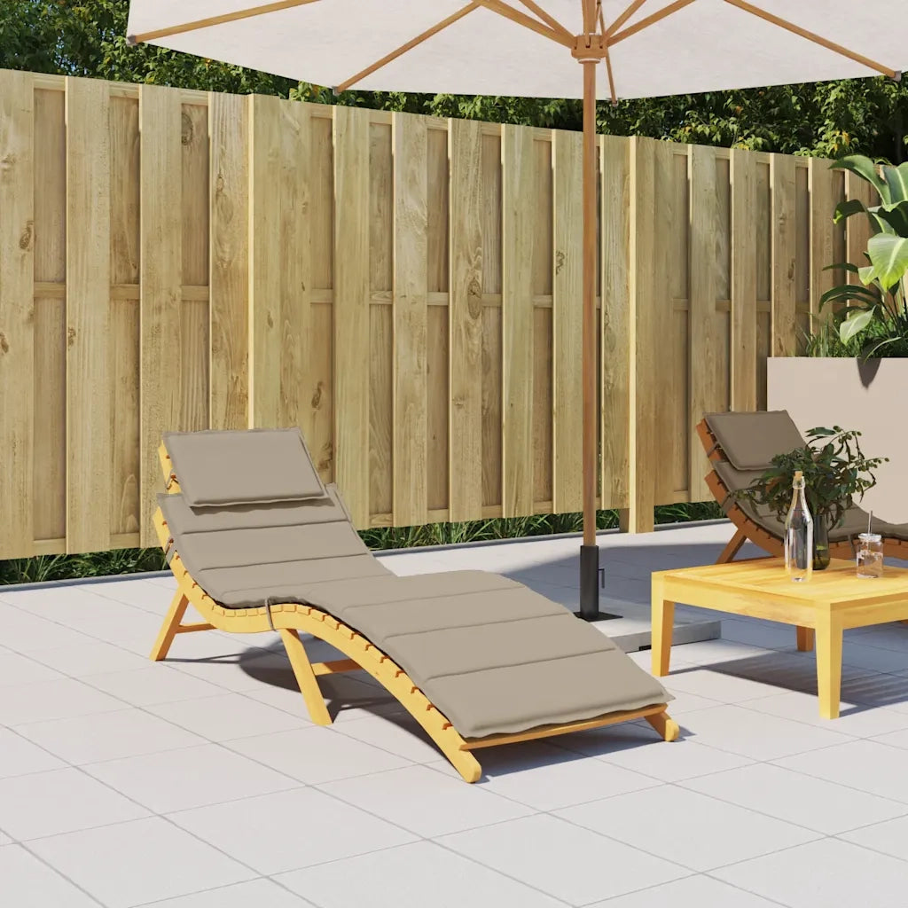 Cuscino per Lettino Tortora 186x58x4 cm in Tessuto Oxford 314166