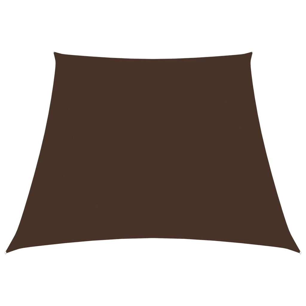 Vela ombreggiante/ombrellone tessuto Oxford trapezoidale 2/4 x 3 m marrone 02_0009752