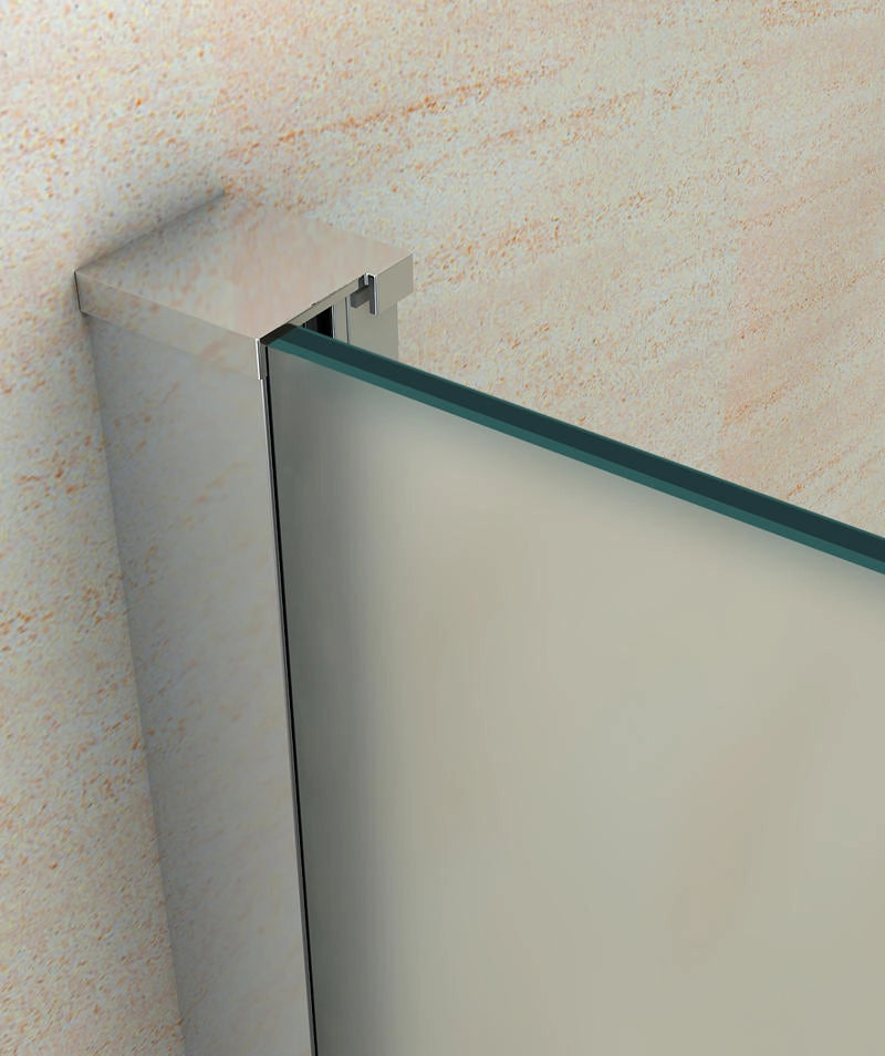 Parete doccia walk in cristallo 8mm opaco 70cm H 195cm BERNA