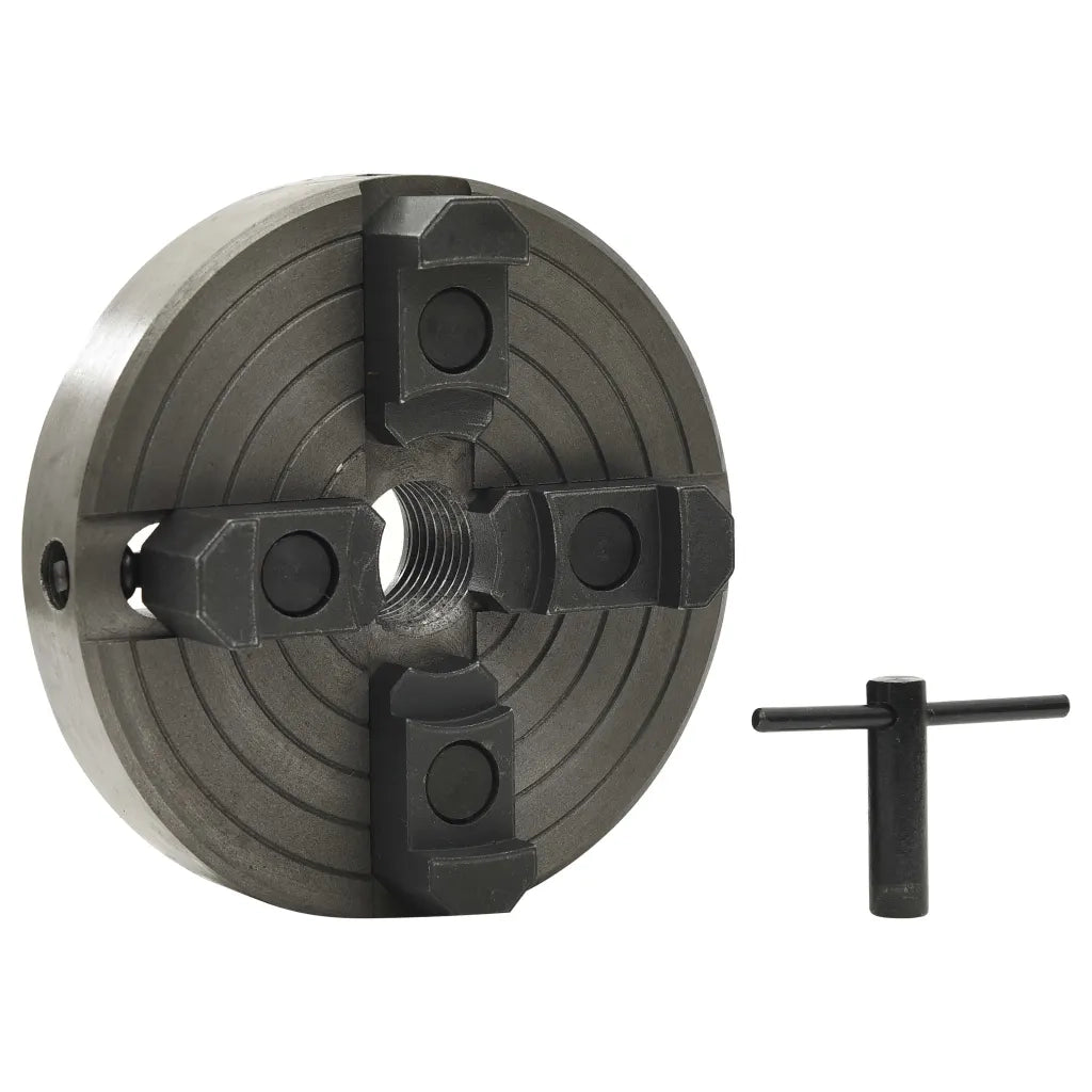 Mandrino per Legno a 4 Griffe M33 in Acciaio Nero 150x63 mm 147832