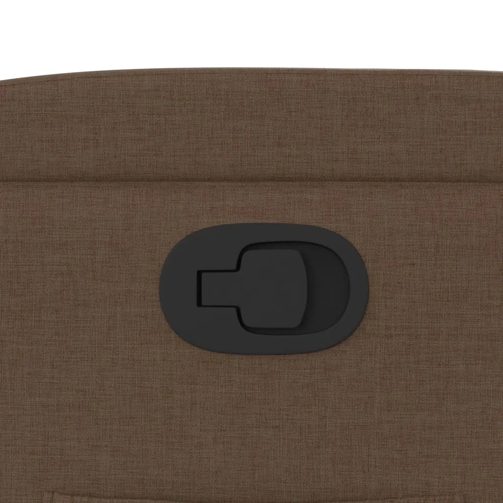 Divano Sedia-Poltrona Reclinabile in Tessuto Marrone 494408