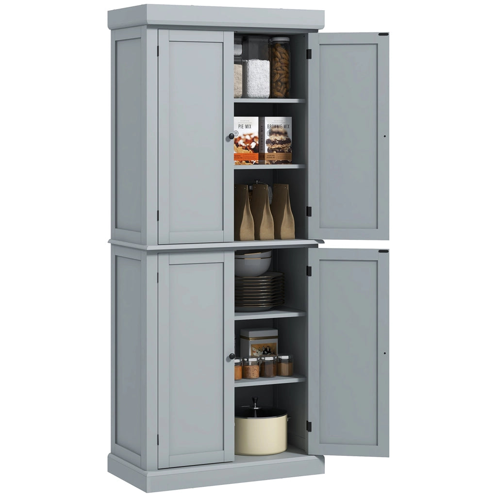 Armadio Cucina Moderno ¨C Zephmum ¨C 76x40,5x184cm Grigio