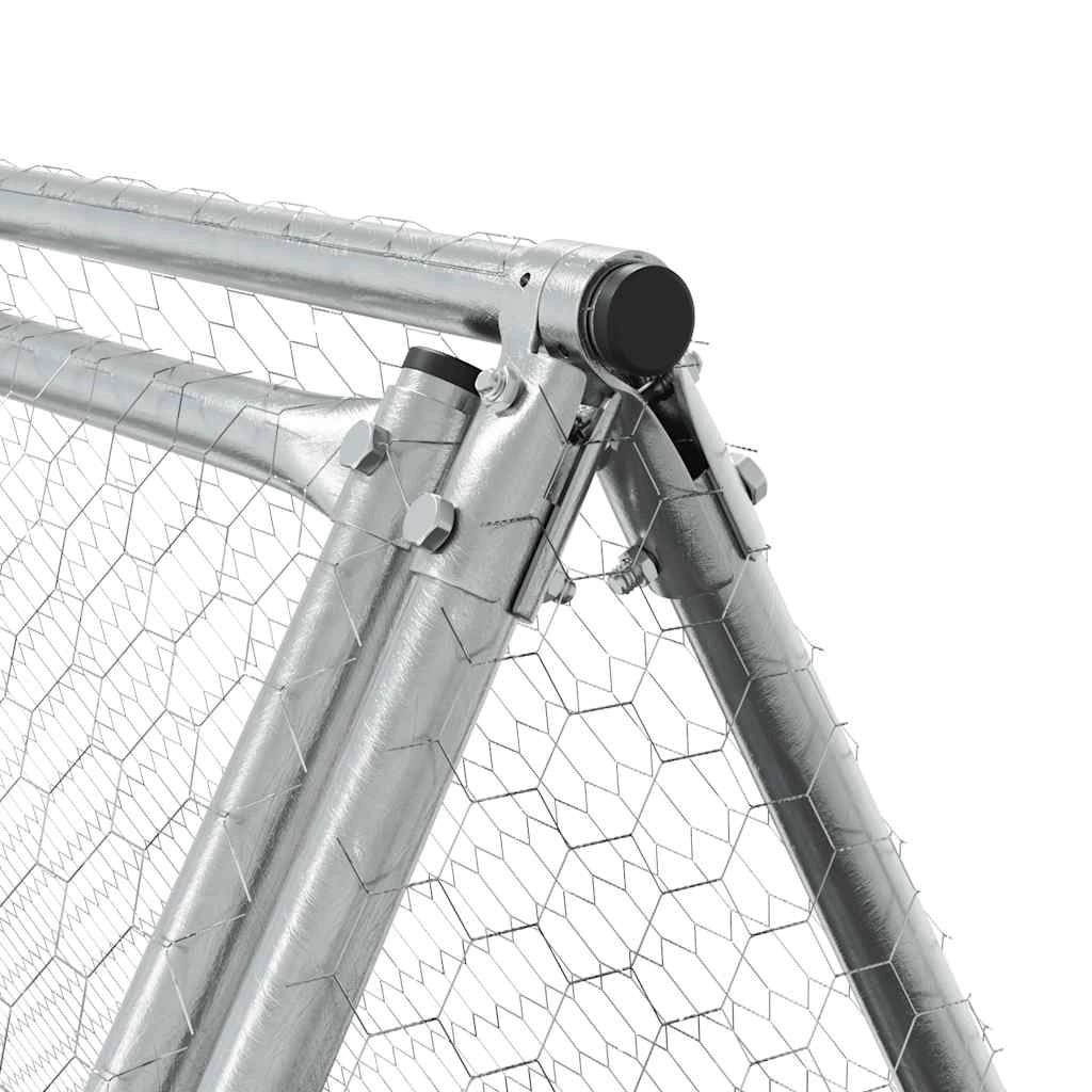 Pollaio Silver 400 x 105 x 91 cm acciaio zincato Silver 02_0041671