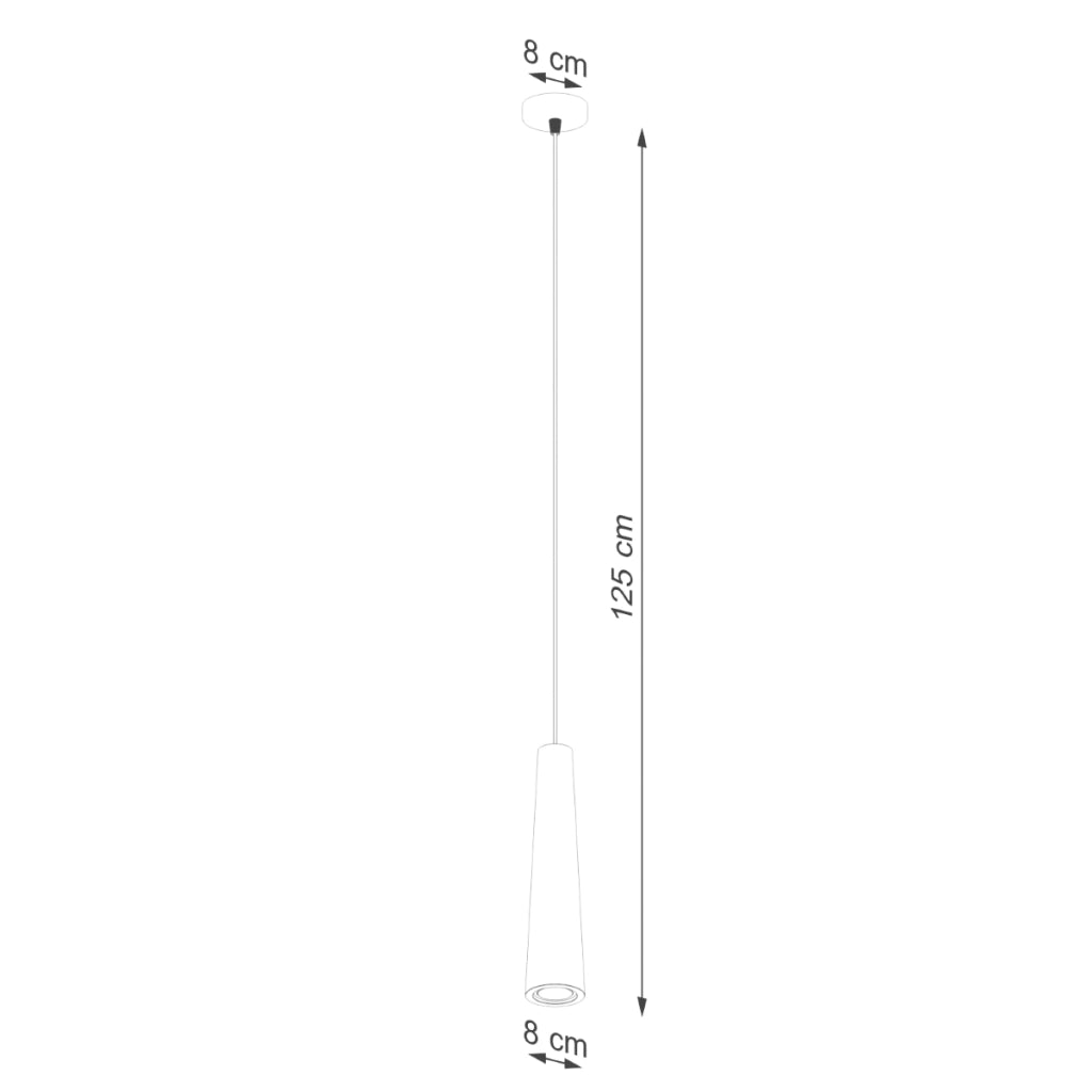 Lampada a sospensione ELECTRA in cemento nero