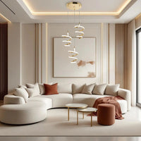 Lampada A Sospensione Led G075-3cpr Gold