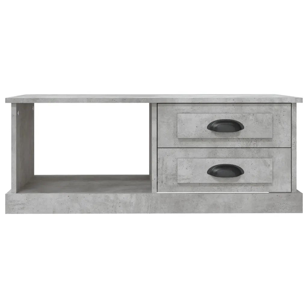 Tavolino salotto | Tavolino da caff¨¨ | Tavolino da Soggiorno Grigio Cemento 90x50x35 cm Legno Multistrato