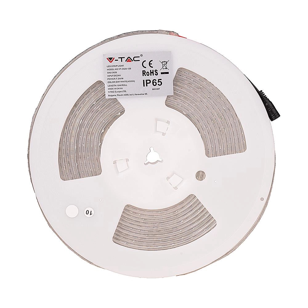 Striscia LED V-TAC SMD2835 24V 10m 7,5W/m IP65 6500K