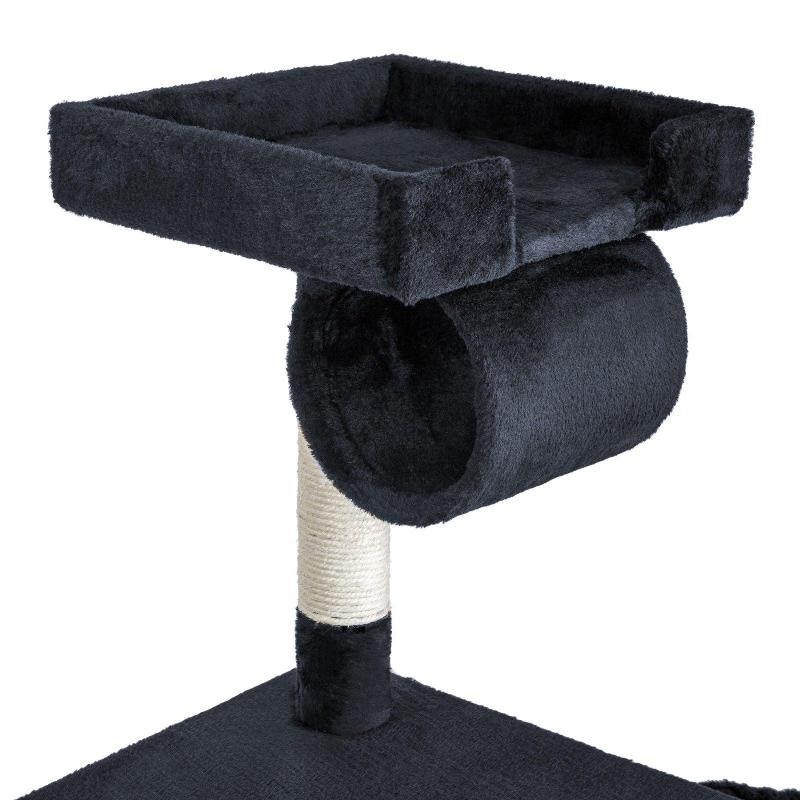 Tiragraffi per gatti nicchia peluche grigio scuro 141 cm 08_0000512