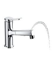Rubinetto Lavandino Acqua Verticale LH-178 | Rame Massiccio | Estraibile | 2 Modi Acqua | Acqua Verticale per Risciacquo Dentale