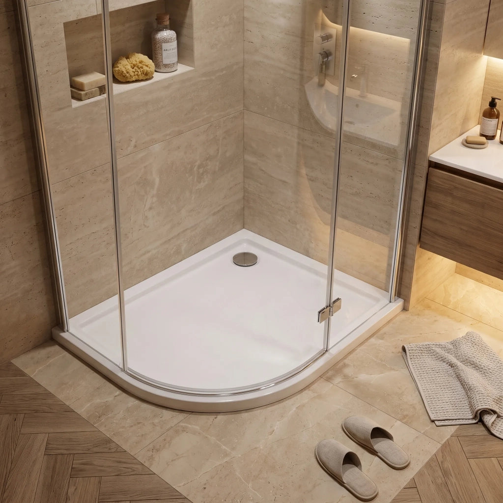 Piatto Doccia Rea Look White 80x100 sinistra