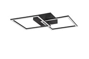 Plafoniera LED Trail nera a quadrati 20W 2250lm 3000K RL