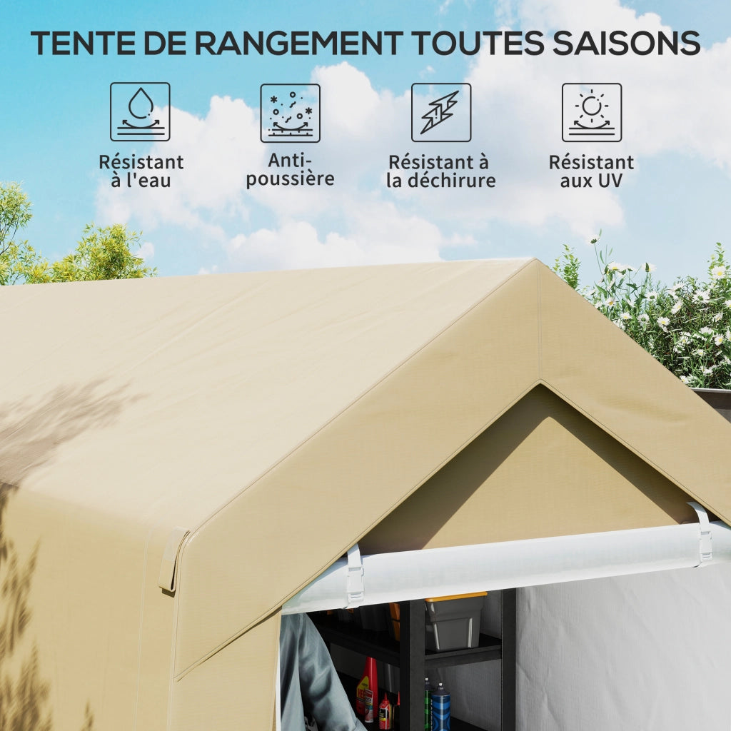 Tenda da giardino pieghevole ¨C zephmum ¨C beige 2x3.6m