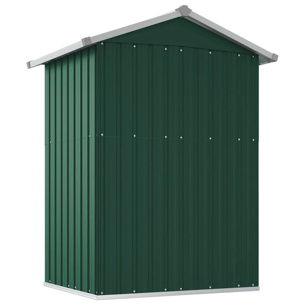 Capanno da Giardino Verde 126x97,5x177 cm Acciaio Zincato 316233