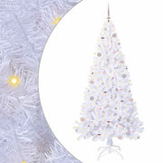 Albero di Natale | Decorazioni natalizie artificiale Bianco 210 cm PVC e Acciaio
