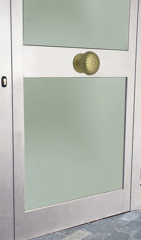 Pomolo fisso per porta SAGUATTI 161/70FB in alluminio oro satinato