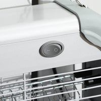 Zanzariera Elettrica 2 Lampade 20W in ABS e Metallo Bianca