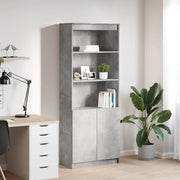 Credenza Grigio Cemento 70x35x180 cm in Legno Multistrato 3328474