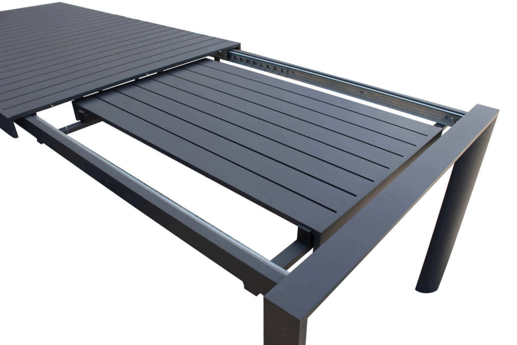 Tavolo Allungabile Houston 225/300x100x75 h cm in Alluminio Antracite