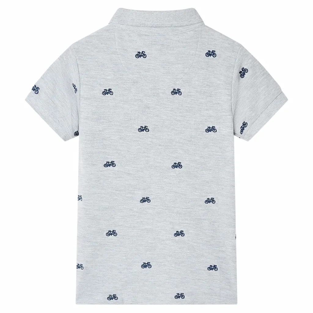 Polo per Bambini Grigio M¨¦lange 92