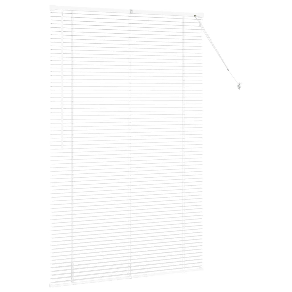 vidaXL Tenda per Finestra con tende Manuale Bianco Alluminio