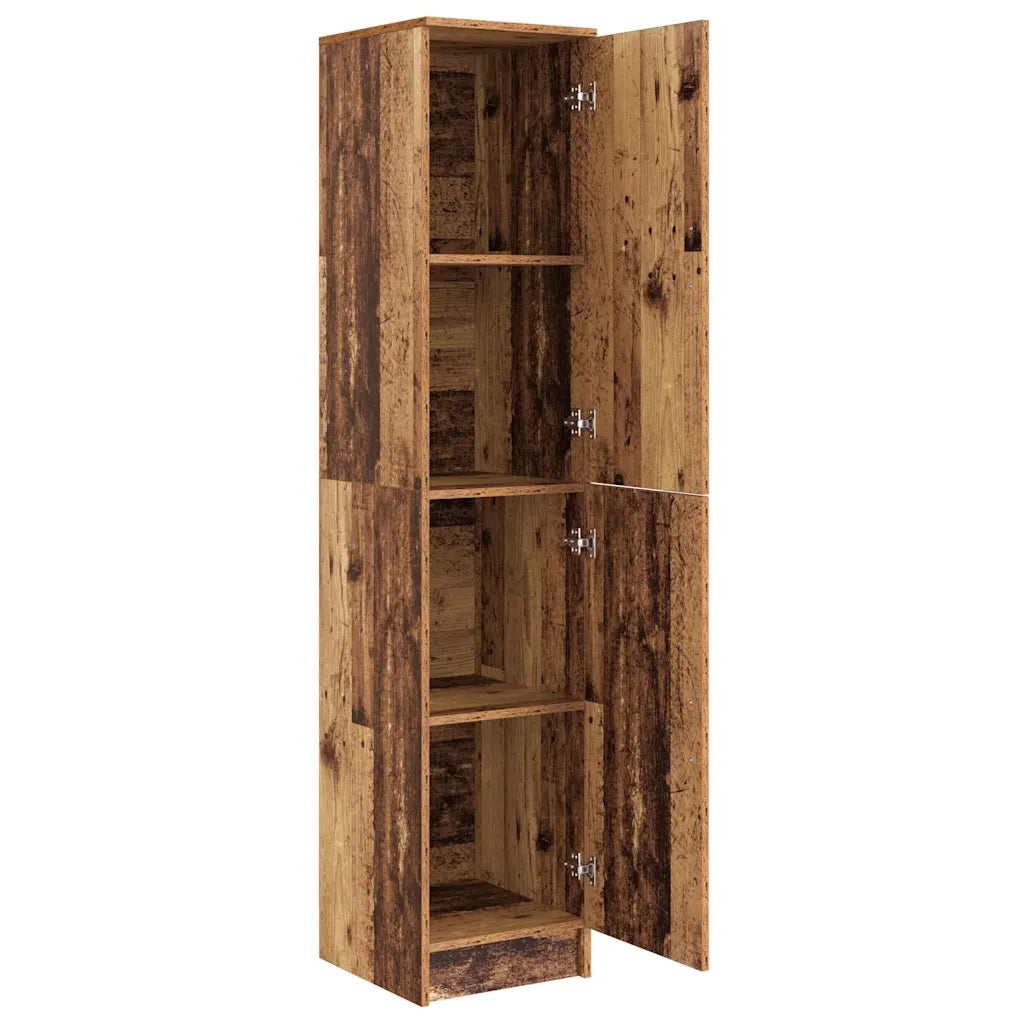 Credenza-Buffet-Armadio da cucina Legno vecchio 35 x 39 x 168 cm
