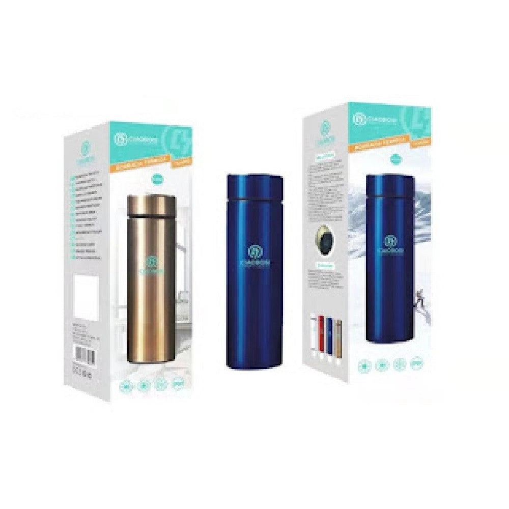 Trade Shop - Borraccia Termica In Acciaio 450 Ml Thermos Caldo Freddo Porta Bevande Tx-8262 -