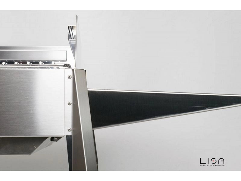 Barbecue a carbone Lisa Etna F portatile in ferro alluminato 60x40cm