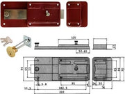 FERROGLIETTO CON CATENACCIO 6 MANDATE SCROCCO CILINDRO STACCATO 55071  mm.60 (55071601)    CISA