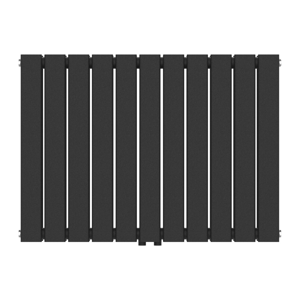 Termosifone Nore ad Acqua Calda Pannello Doppio con Elementi Piatti 60 x 80 cm Nero [neu.haus]