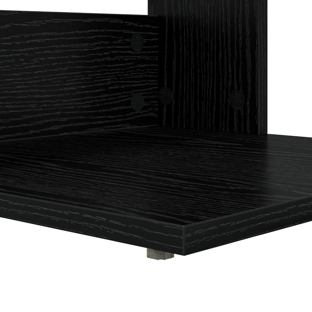Tavolo laterale | Tavolino Rovere Nero 40 x 38 x 62,5 cm Legno multistrato