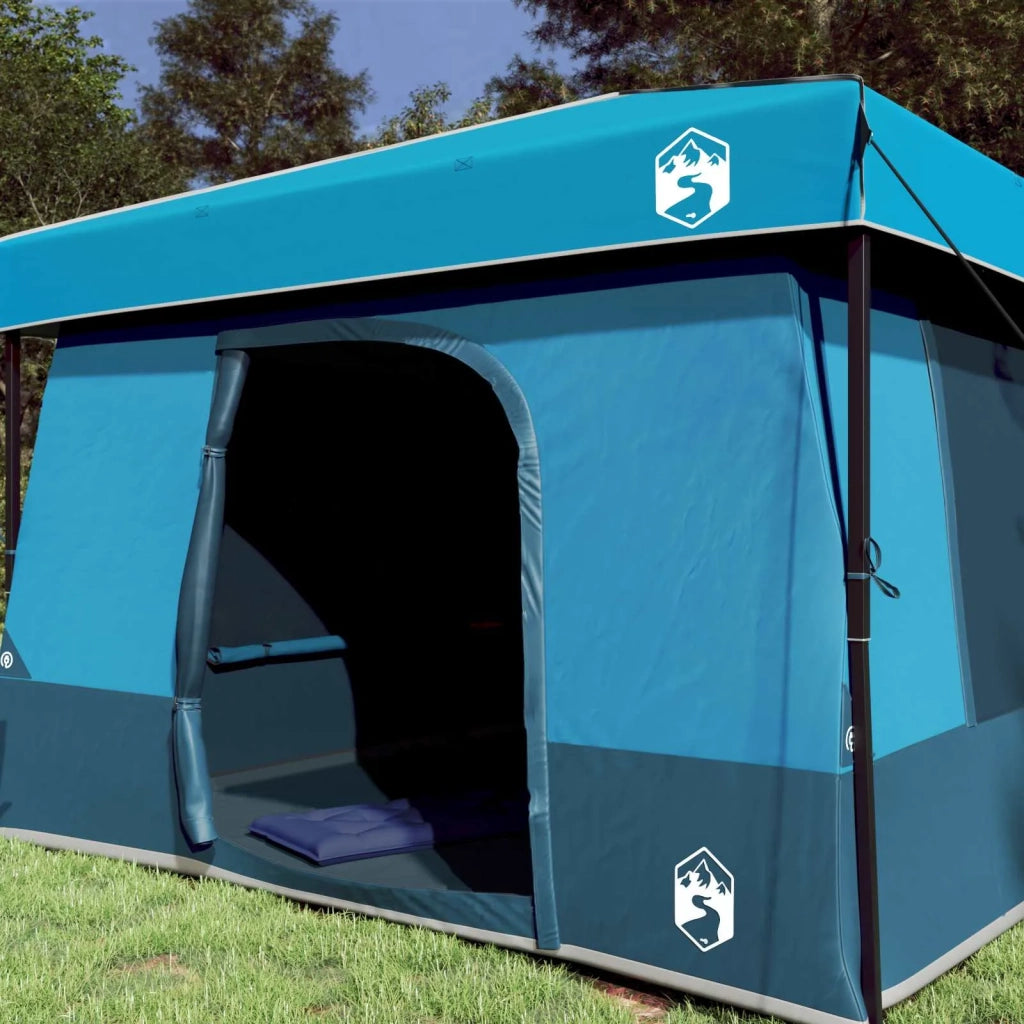 Set di Tende da Campeggio con tetto 2 pcs Blu Taffeta e Tessuto 3337171