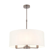 Lampadario Daley Endon 3 luci nichel opaco E14 bianco