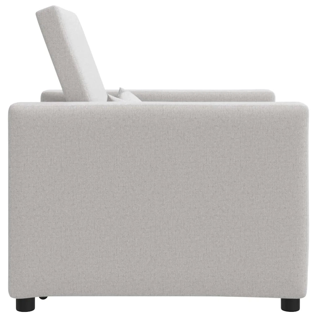 vidaXL Divano Letto Singolo Grigio nuvola 90 x 165 x 87 cm Tessuto