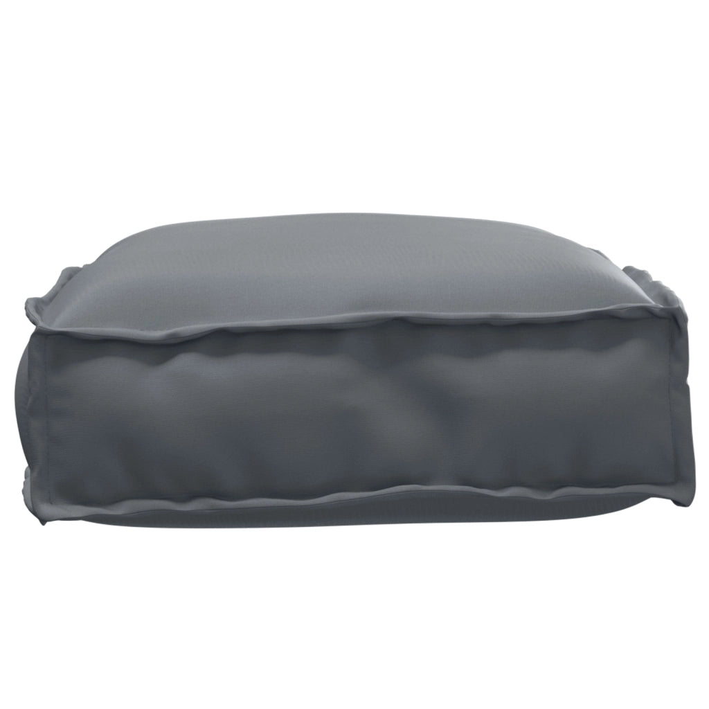 Cuscino per pallet per seduta antracite 60x40x8 cm in tessuto Oxford