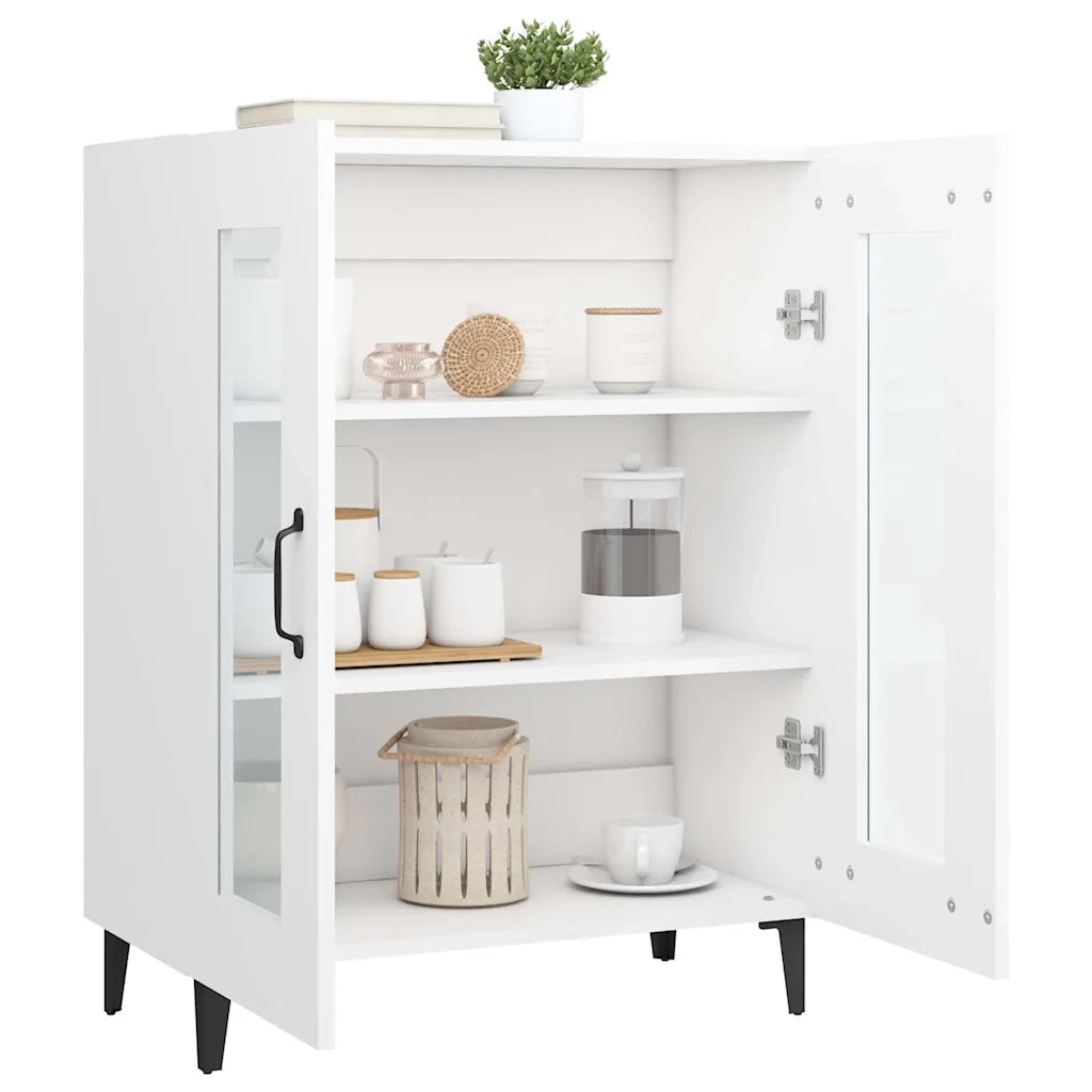 Credenza Bianca 69,5x34x90 cm in Legno Multistrato 812123