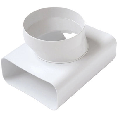 Raccordo a T VT per passaggio da tubo rettangolare a tondo FIRST per tubo cappa D100/120x60 mm