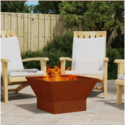 Braciere Ruggine 60 x 60 x 35 cm Acciaio Corten 858911