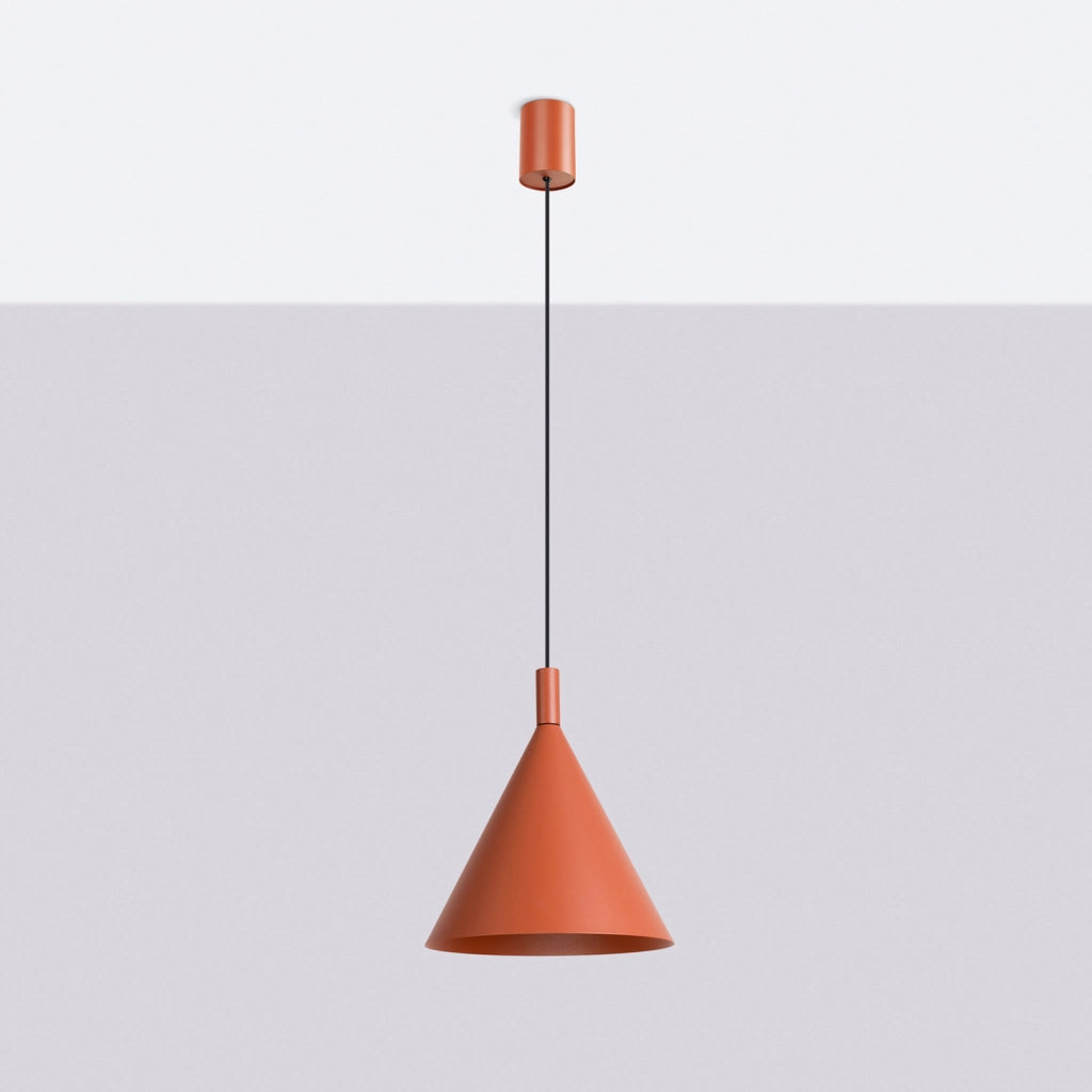 Lampada a sospensione NOX 25 ocra rossa