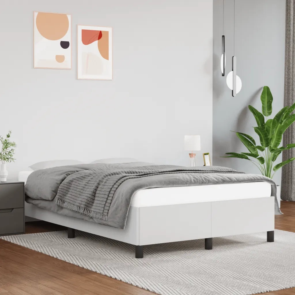 Giroletto senza Materasso Bianco 120x190 cm Similpelle 379523