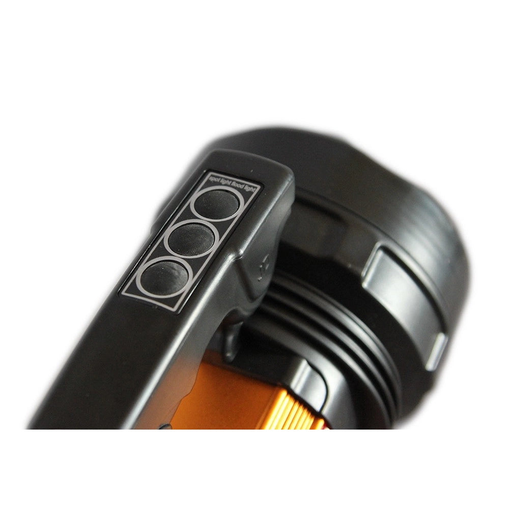 Trade Shop - Lampada Torcia Ricaricabile Emergenza Usb Ricarica Dispositivi Luce Bianca Rossa -