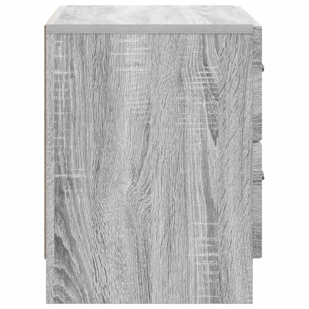 Armadio da Notte con cassetto Grigio Sonoma 62 x 34,5 x 44,5 cm