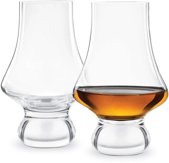 Tazze da whiskey in titanio DuraShield rinforzato - 2 pezzi - Cristallo privo di piombo - Manufatti a mano - Bordo ultrafine - Durata aumentata - Tazze per bevande